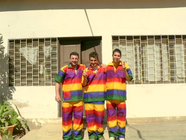 Fer, Simone y Jacomo... Pasarela Mozambique