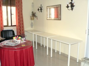 Después de montar las mesas