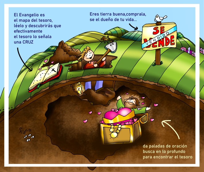 Odres Nuevos Evangelio Domingo 30 de Julio 2023 - XVII Tiempo Ordinario - Ciclo A Color